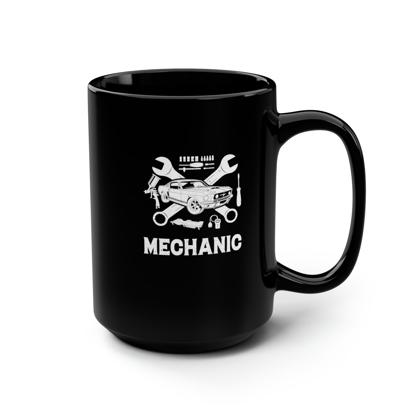 Mechanic Black Mug 15oz