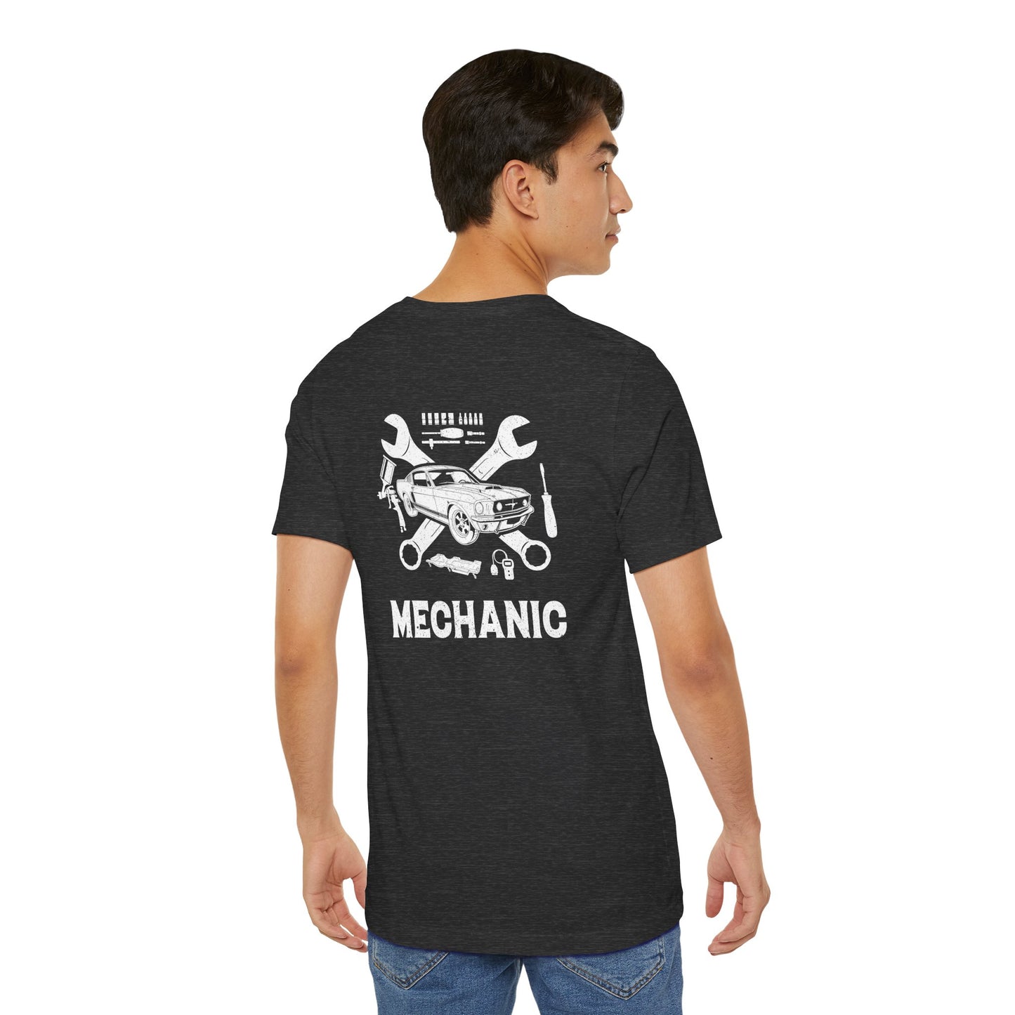 Mechanic Unisex Jersey Short Sleeve Tee - Back