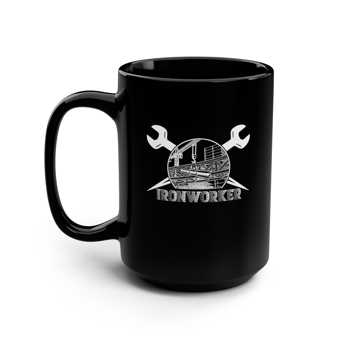 Ironworker Black Mug 15oz