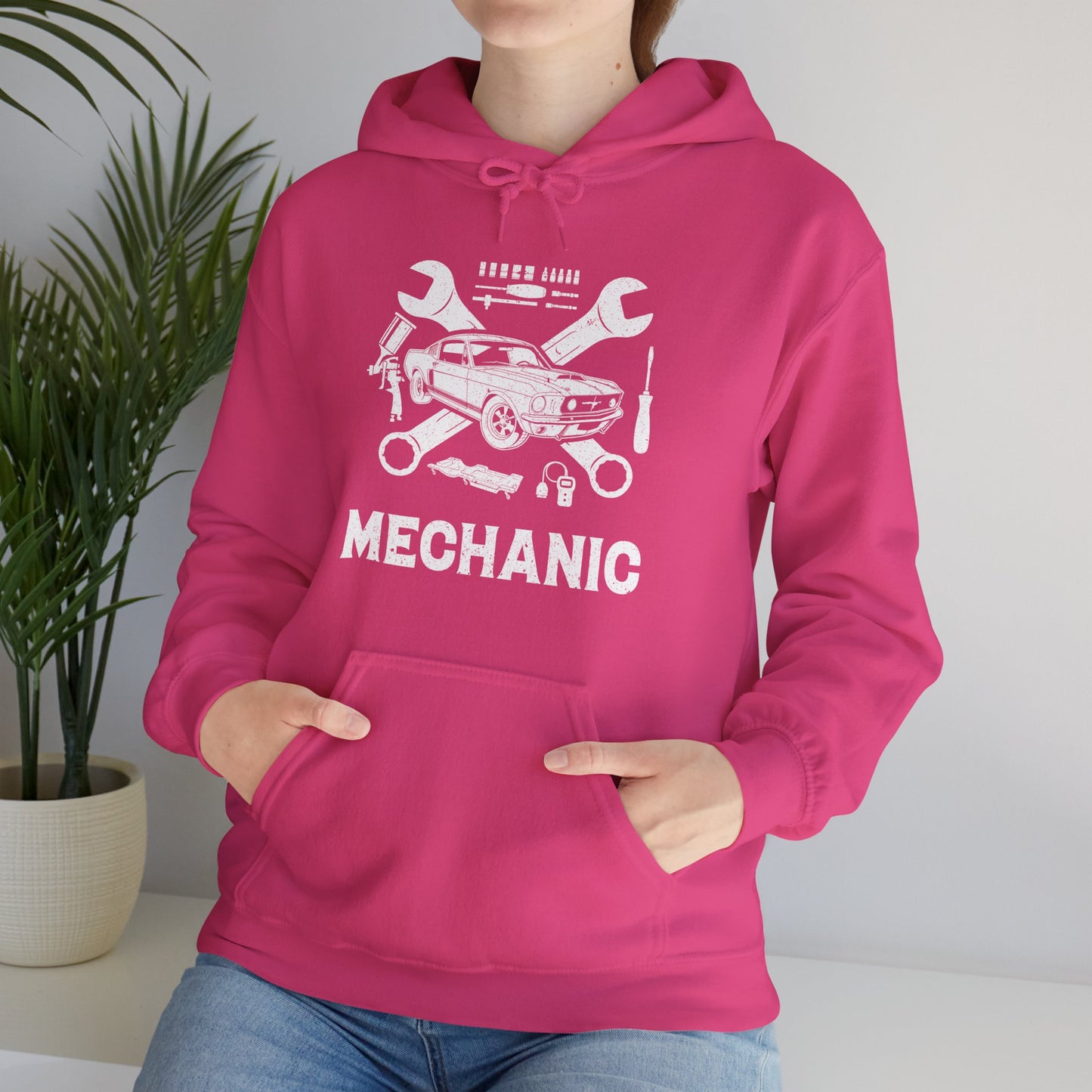 Mechanic Unisex Heavy Blend™ Hooded Sweatshirt