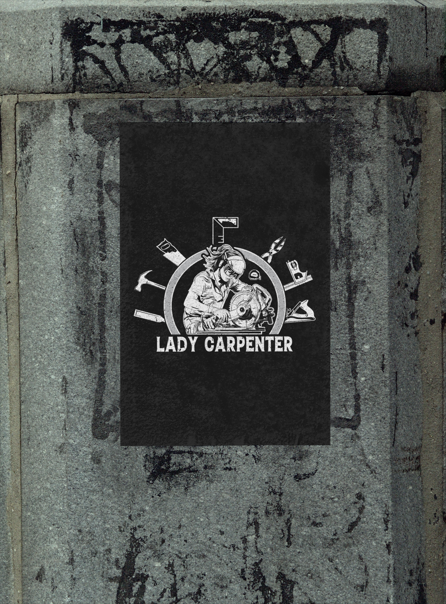 Lady Carpenter Matte Vertical Posters